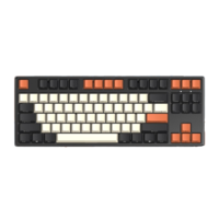 ROYAL KLUDGE RK987 87键 蓝牙双模无线机械键盘 侧刻 黑橙 国产红轴 单光