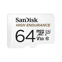 SanDisk 闪迪 64GB TF（MicroSD）存储卡 行车记录仪&安防监控专用