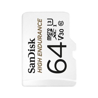 SanDisk 闪迪 HIGH ENDURANCE系列 Micro-SD存储卡 64GB（UHS-I、V30、U3）