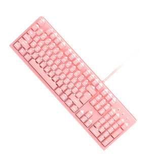 XINMENG 新盟 K616 104键 有线薄膜键盘 粉色 单光