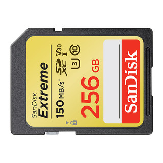 SanDisk 闪迪 Extreme 至尊极速系列 SD存储卡 256GB（UHS-I、V30、U3）