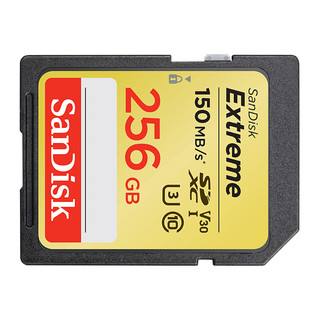 SanDisk 闪迪 Extreme 至尊极速系列 SD存储卡 256GB（UHS-I、V30、U3）