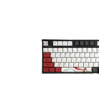 Varmilo 阿米洛 花旦娘 VA108 108键 有线机械键盘 黑色 Cherry红轴 无光