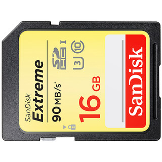 SanDisk 闪迪 Extreme 至尊极速系列 SD存储卡 16GB（UHS-I、V30、U3）