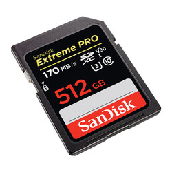 SanDisk 閃迪 Extreme PRO 至尊超極速系列 SD存儲卡 512GB（UHS-I、V30、U3）