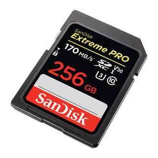 SanDisk 闪迪 Extreme PRO 至尊超极速系列 SD存储卡 256GB（UHS-I、V30、U3）