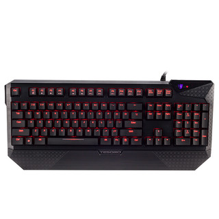 TESORO 铁修罗 杜兰朵 G1NL V2 104键 有线机械键盘 黑色 Cherry红轴 单光