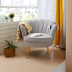 quanu全友户外休闲椅子轻奢懒人椅阳台沙发椅三色可选dx106062