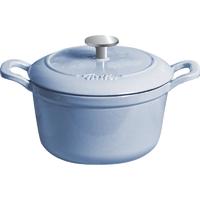 Fissler 菲仕乐 Calen食色系列 汤锅(20cm、铸铁、天空蓝)