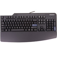 ThinkPad 思考本 0A36411 104键 有线薄膜键盘 黑色 无光