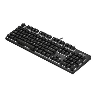 Lenovo 联想 MK3 104键 有线机械键盘 黑色 高特青轴 单光