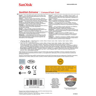 SanDisk 闪迪 至尊极速系列 Extreme CF存储卡 128GB（UHS-III）