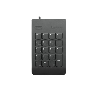 Lenovo 联想 4Y40R38905 19键 有线薄膜键盘 黑色 无光