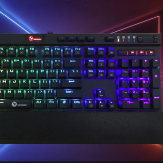 THU 104键 有线机械键盘 黑色 国产青轴 RGB