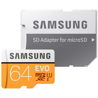 SAMSUNG 三星 EVO系列 Micro-SD存储卡 64GB（UHS-I、U1）