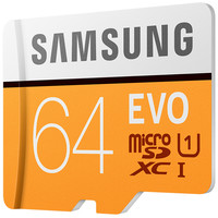 SAMSUNG 三星 EVO系列 Micro-SD存储卡 64GB（UHS-I、U1）