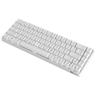ROYAL KLUDGE RK837 68键 蓝牙 双模有线机械键盘 正刻 白色 Cherry茶轴 单光