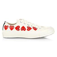 Comme des Garcons Multi Heart Low-Top Canvas Sneakers