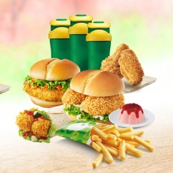 德克士25店通用 49.9/79.9元购双人/三人套餐!