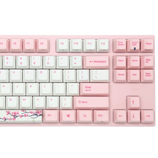 Varmilo 阿米洛 VA87M 桜 87键 有线机械键盘 粉色 Cherry红轴 无光