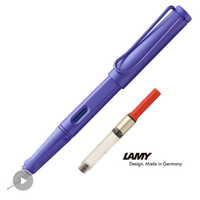 LAMY 凌美 狩猎者系列 钢笔 紫罗兰F尖+吸墨器
