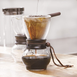 HARIO  咖啡壶家用滴漏式法兰绒手冲壶玻璃咖啡壶套装