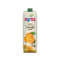 agros 莱果仕 橙汁 1L*2瓶