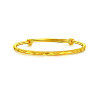 CHJ JEWELLERY 潮宏基 SDG30000623 招财进宝足金手镯 6cm 25.75g