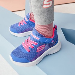 SKECHERS 斯凯奇 女童魔术贴跑步鞋