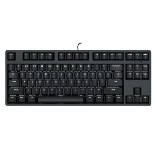 ikbcf8787键有线机械键盘黑色cherry茶轴单光