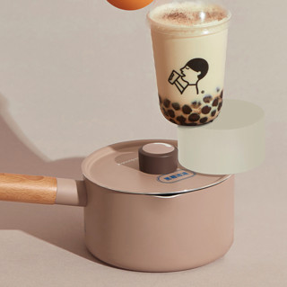 Joyoung 九阳 喜茶联名款 轻奢派系列 TLL1622DXC(XC) 奶锅(16cm、1.76L、铝合金、棕色)