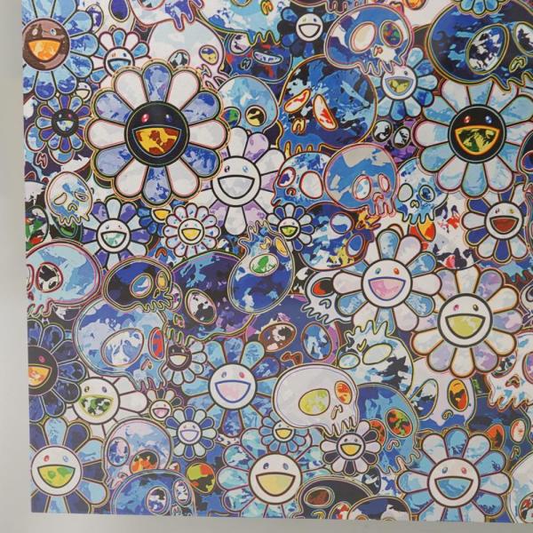 村上隆1962年零壹胶印平版画太阳花与骷髅头高32厘米宽265厘米