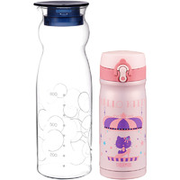 THERMOS 膳魔师 JMY-351+KBT2887 保温杯+冷水壶 350ml+1300ml Hello Ktiiy