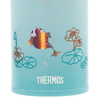 THERMOS 膳魔师 锦鲤系列 TCMC-400 保温杯 400ml 蓝色