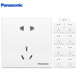 Panasonic 松下 WWXC122 悦宸 正五孔插座面板 10支套装