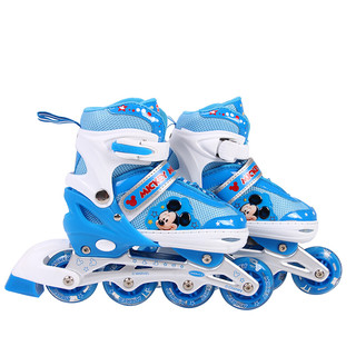 Disney 迪士尼 儿童轮滑鞋 米奇蓝 M码