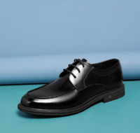森达春季专柜同款英伦通勤舒适商务男鞋婚鞋 39 黑色