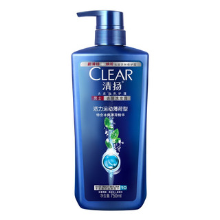 CLEAR 清扬 男士去屑洗发露 活力运动薄荷型 750ml*2