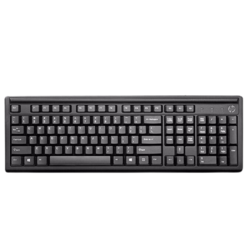 HP 惠普 K100 有线薄膜键盘 104键 黑色