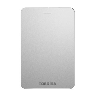 TOSHIBA 东芝 Alumy系列 2.5英寸Micro-B移动机械硬盘 2TB USB 3.0 尊贵银