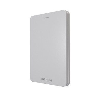 TOSHIBA 东芝 Alumy系列 2.5英寸Micro-B移动机械硬盘 2TB USB 3.0 尊贵银