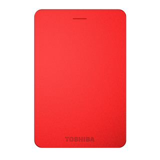 TOSHIBA 东芝 Alumy系列 2.5英寸Micro-B移动机械硬盘 2TB USB 3.0 经典红