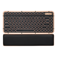 AZIO RCK ARTISAN 81键 2.4G蓝牙双模机械键盘 黑铜色 AZIO青轴 单光