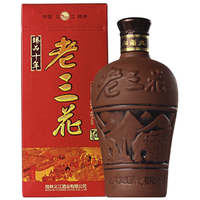 义江 老三花 臻品十年 45%vol 米香型白酒 460ml*6瓶 整箱装