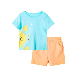 Bornbay 贝贝怡 童装夏季新品新款男童套装婴幼套装儿童衣服婴儿短袖套装