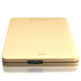 TOSHIBA 东芝 Alumy系列 2.5英寸Micro-B移动机械硬盘 500GB USB 3.0 尊贵金