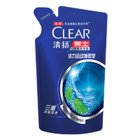 CLEAR 清扬 男士去屑洗发露 活力运动薄荷型 补充装200g