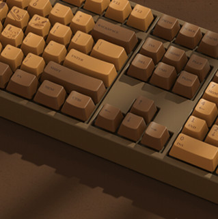 AJAZZ 黑爵 Chocolate Cubes 87键 有线机械键盘 巧克力色 FIRSTBLOOD兰轴 无光