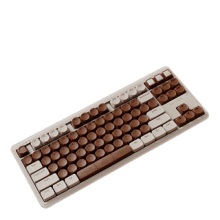 ikbc 歌帝梵联名款 87键 2.4G蓝牙 双模无线机械键盘 巧克力 ttc茶轴 无光
