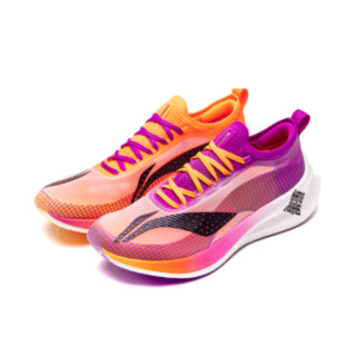 LI-NING 李宁 飞电 2.0 Elite 女子跑鞋 ARMQ014-1 荧光梅紫/荧光釉橙 39